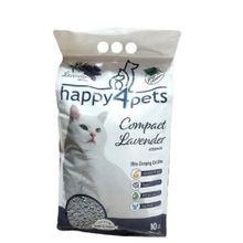 Happy4pets 10 lt Lavanta Kokulu Topaklaşan İnce Taneli Kedi Kumu