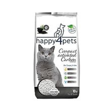 Happy4pets Aktif Karbon Topaklaşan Bentonit 10 lt Kedi Kumu