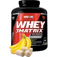 Hardline Nutrition 3 Matrix 2300 gr Muz Aromalı Whey Protein Tozu