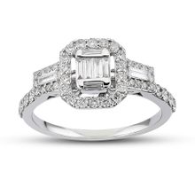 Harem Altın B15 0.15 ct Baget Kadın Pırlanta Yüzük