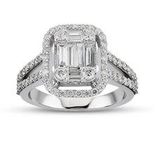 Harem Altın B16 0.85 Ct Baget Pırlanta Yüzük