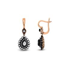Harem Altın EK28 0.94 ct Elmas Zümrüt Pırlanta Küpe