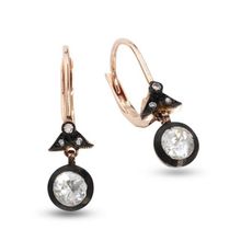 Harem Altın EK5 0.25 ct Elmas Zümrüt Pırlanta Küpe