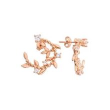 Harem Altın GMS709 Yaprak Motif Gümüş Küpe