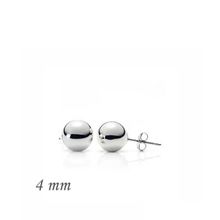 Harem Altın Gümüş Top - 4 mm Küpe