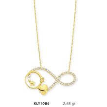 Harem Altın KLY1086 14 Ayar Altın Sonsuz Kalp Kolye