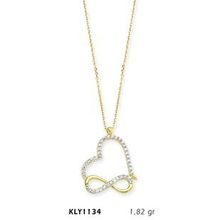 Harem Altın KLY1134 14 Ayar Altın Sonsuz Kalp Kolye