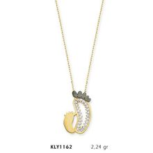Harem Altın KLY1162 14 Ayar Altın Anne Bebek Ayağı Kolye