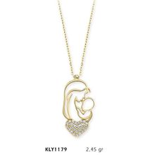 Harem Altın KLY1179 14 Ayar Altın Anne Bebek Kolye