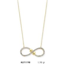Harem Altın KLY1198 14 Ayar Altın Sonsuz Kalp Kolye