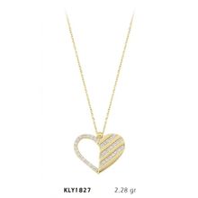 Harem Altın KLY1827 14 Ayar Altın Taşlı Kalp Kolye