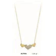 Harem Altın KLY986 14 Ayar Altın Sıra Kalp Kolye