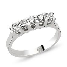 Harem Altın RMY208 18 Ayar Altın 0.58 Ct Pırlanta Beştaş Yüzük