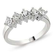 Harem Altın RMY212 18 Ayar Altın 0.60 Ct Pırlanta Beştaş Yüzük