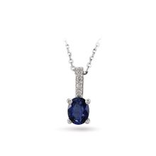 Harem Altın RTKL15 0.50 Ct Pırlanta Safir Altın Kolye