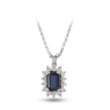 Harem Altın RTKL16 0.71 Ct Pırlanta Safir Altın Kolye