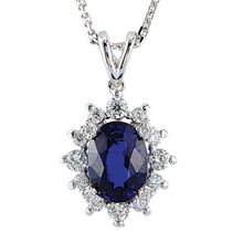 Harem Altın RTKL6 1.15 Ct Pırlanta Safir Altın Kolye