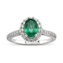 Harem Altın RTY31 0.93 Ct Pırlanta Zümrüt Yüzük