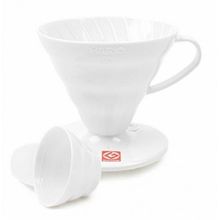 Hario V60 02 Plastik Dripper Beyaz Fincan