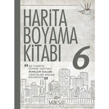 Harita Boyama Kitabı 6 - Maksat Kitap