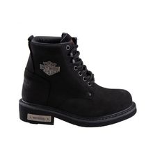 Harley Davidson Gibson Siyah Nubuk Erkek Bot