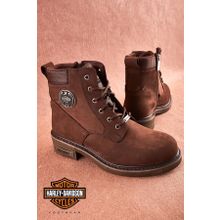 Harley Davidson Jim Koyu Kahverengi Nubuk Kadın Bot