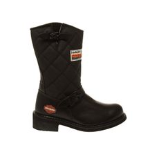 Harley Davidson Laconia 644 025G100071-100 Hakiki Deri Siyah Kadın Bot