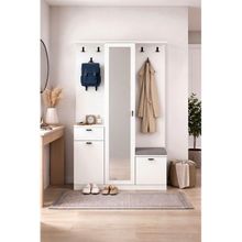 Harmony Partmanto Vestiyer Ayakkabılık 106X190x39 Cm Beyaz - Modern Tasarım