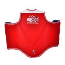 HAŞADO Safeguard Taekwondo Vücut Göğüs Koruyucu Yelek (KIRMIZI-MAVİ, 0 (6-9 Yaş))