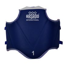HAŞADO Safeguard Taekwondo Vücut Göğüs Koruyucu Yelek (KIRMIZI-MAVİ, 4 (18-19 Yaş))