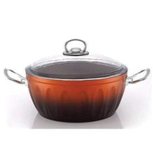 Hascevher Lotus Kahve 24 cm Granit Tencere