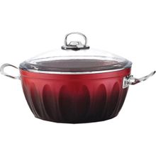 Hascevher Lotus Kırmızı 24 cm Granit Tencere