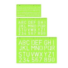Hataş 106166 10x20x30 mm Harf Şablon Cetvel Seti