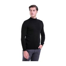 Hatemoğlu 3400ETC21A01 Siyah Regular Fit Yarım Balıkçı Triko Erkek Kazak