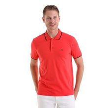 Hatemoğlu Nar Çiçeği %100 Pamuk Regular Fit Polo Yaka Tişört