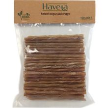 Haveta Puppy Naturel 100 Adet Burgu Çubuk