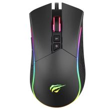 Havit Gamenote MS1001S RGB Gaming Makrolu Siyah Oyuncu Mouse