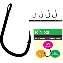 Hayabusa K1 XS Dövme Teflon Black 10'lu Paket Sazan İğnesi