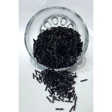 Hayalperest Boncuk 50 gr Siyah Burgulu Boru Boncuk