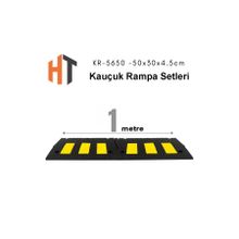 Hayat Trafik Kauçuk Rampa Set, Otopark Rampası, Kaldırım Rampası 50x30x4,5 cm 1 Metre
