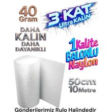 Hbnc 100 cm x 25 m 40 gr Balonlu Naylon Eşya Sarma Koruma Naylonu Patpat Ambalaj