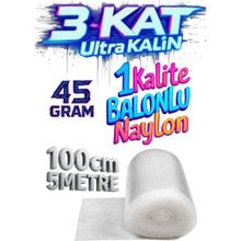 Hbnc 100 cm x 5 m 45 gr Balonlu Ambalaj Naylonu Patpat Baloncuklu Havalı Pıt Pıt