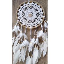 Hdmarketim Pamuk Elişi Düş Kapanı Dreamcatcher Kuş Tüyü Duvar Süsü