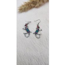 Hdmarketim Swarovski Taşlı Kertengele Temalı Gri Küpe
