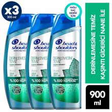Head & Shoulders 3x300 ml Derinlemesine Temiz Kaşıntı Giderici Şampuan