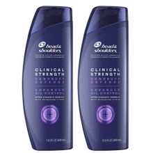 Head & Shoulders Clinical Yağlı Saçlar için Kepek Önleyici 2x400 ml Şampuan