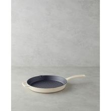 Hecha Demir Döküm Yuvarlak Grill Tava 28X4 cm Krem