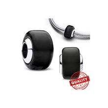 Hector Co Jewellery 925 Ayar Siyah Murano Cam Charm