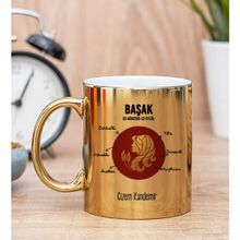 Hediye Dükkanı Kişiye Özel Başak Burcuna Gold Kupa Bardak