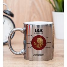 Hediye Dükkanı Kişiye Özel Başak Burcuna Hediye Silver Kupa Bardak